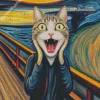Edvard Munch Cat Art Diamond Painting