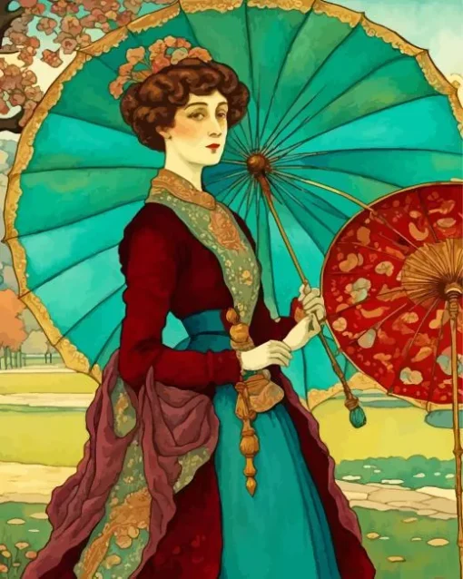 Edwardian Woman Diamond Painting