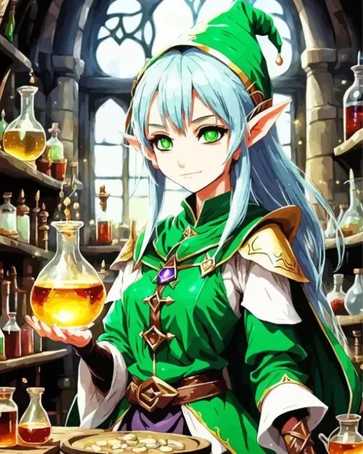 Elf Anime Diamond Painting