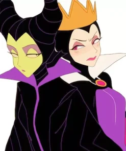 Evil Queen And Maleficent Art Diamond Painting
