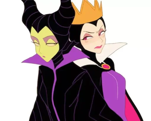 Evil Queen And Maleficent Art Diamond Painting