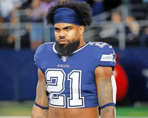 Ezekiel Elliott Diamond Painting