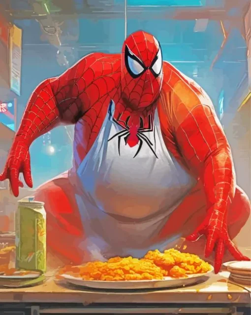 Fat Spider Man Diamond Painting