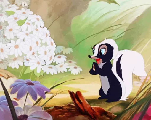 Flower Bambi Diamond Painting