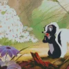 Flower Bambi Diamond Painting