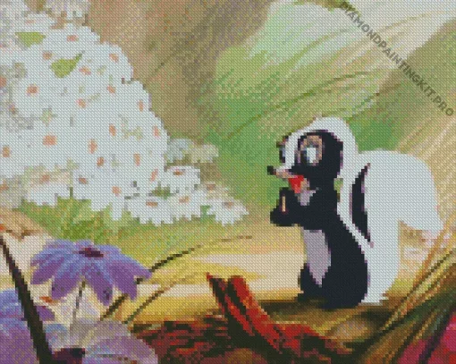 Flower Bambi Diamond Painting