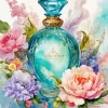 Flower Perfume Bottle Diamond Painting
