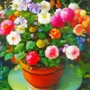 Flower Pot Art Diamond Painting