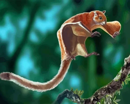 Flying Squirrel Diamond Painting