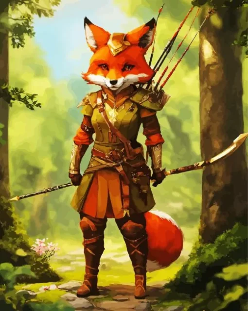 Fox Woman Diamond Painting