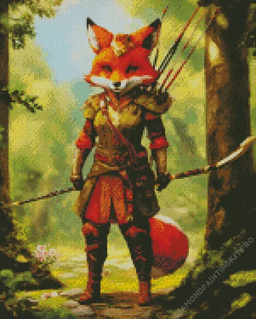Fox Woman Diamond Painting