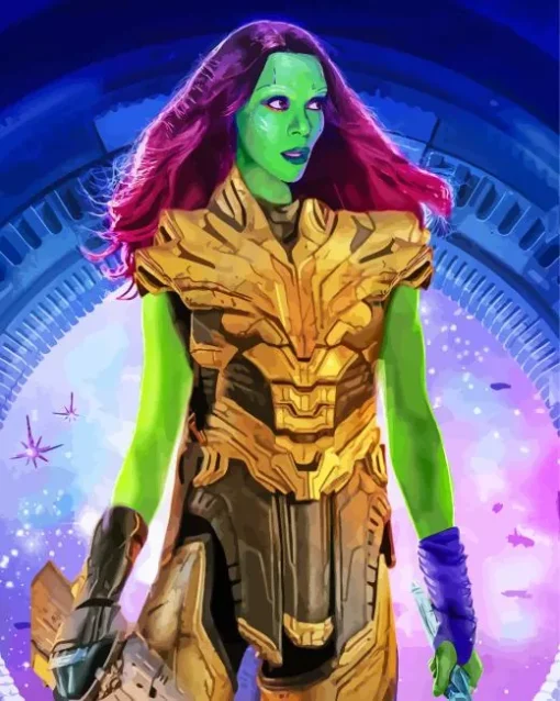 Gamora Guardians Of The Galaxy Diamond Painting