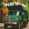 Garbage Truck Diamond Painting