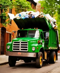 Garbage Truck Diamond Painting