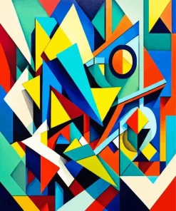 Geometric Abstract Diamond Painting