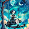 Girl In Dreamy Land Art Diamond Painting
