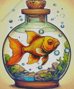 Goldfish In A Bowl Diamond Painting