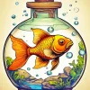 Goldfish In A Bowl Diamond Painting