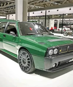Green Lancia Car Diamond Painting