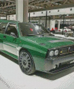 Green Lancia Car Diamond Painting