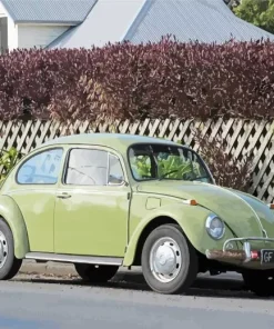 Green Punch Buggy Diamond Painting