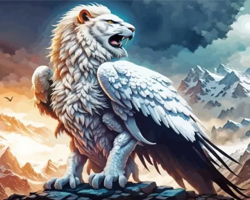 Griffin Lion Diamond Painting