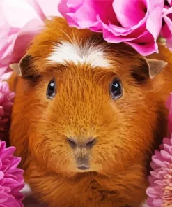 Guinea Pig Flower Diamond Painting