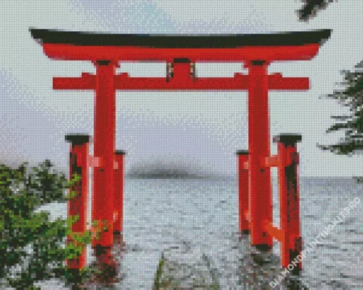 Hakone Shinto Shrine Diamond Painting