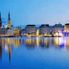 Hamburg River Diamond Painting