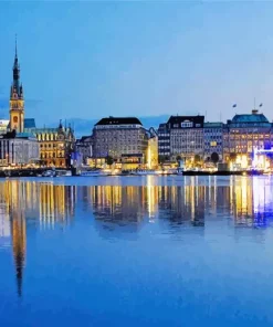 Hamburg River Diamond Painting
