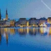 Hamburg River Diamond Painting