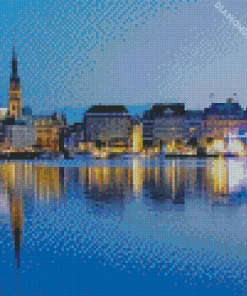 Hamburg River Diamond Painting