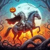 Headless Horseman And Pumpkin Diamond Painting