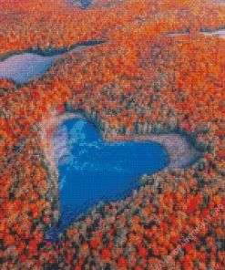 Heart Lake Canada Diamond Painting