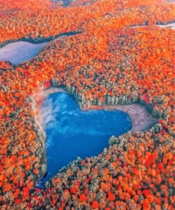 Heart Lake Canada Diamond Painting