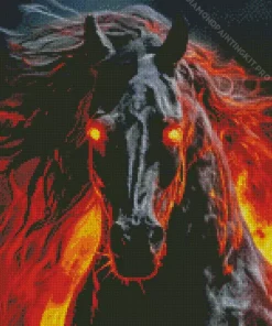 Hell Horse Diamond Painting