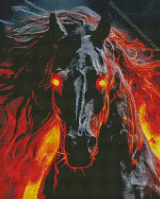 Hell Horse Diamond Painting