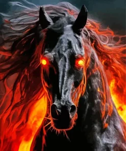 Hell Horse Diamond Painting