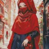 Hijab Anime Girl Diamond Painting
