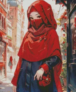 Hijab Anime Girl Diamond Painting