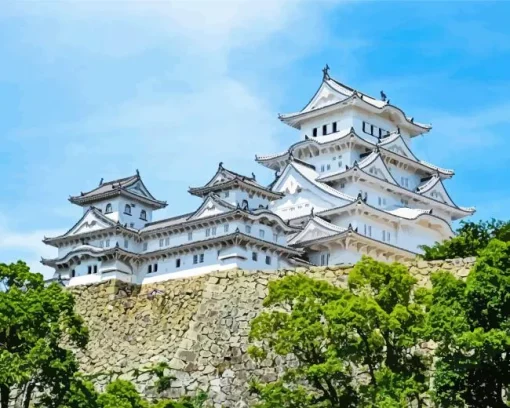 Himeji Castle Diamond Painting