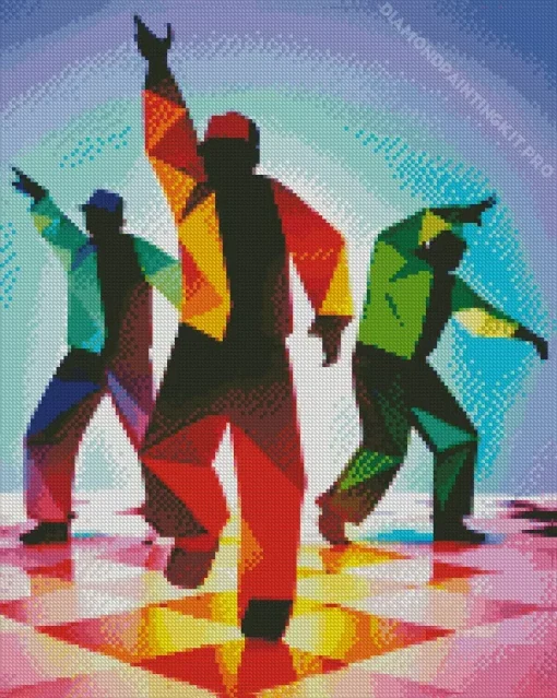 Hip Hop Dancers Diamond Painting