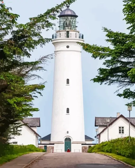 Hirtshals Fyr Lighthouse Diamond Painting