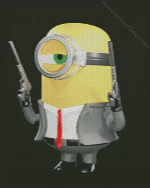 Hitman Minion Diamond Painting