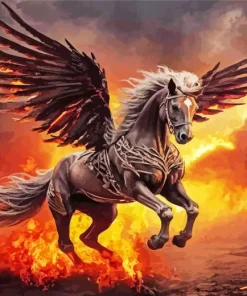Horse With Wings Diamond Painting