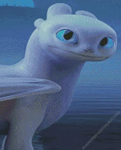 How To Train Your Dragon Light Fury Diamond Painting