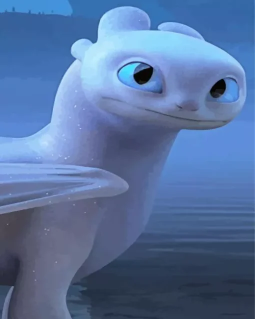 How To Train Your Dragon Light Fury Diamond Painting