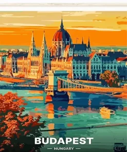 Hungary Poster Diamond Painting