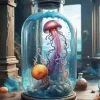 Jellyfish In Bottle Diamond Painting