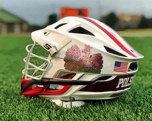 Lacrosse Helmet Diamond Painting